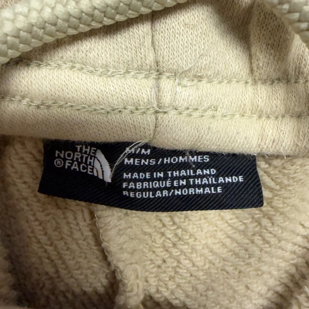 The North Face Regular Fit Mens Medium Beige Logo Cuffed Fleece Sweatpants